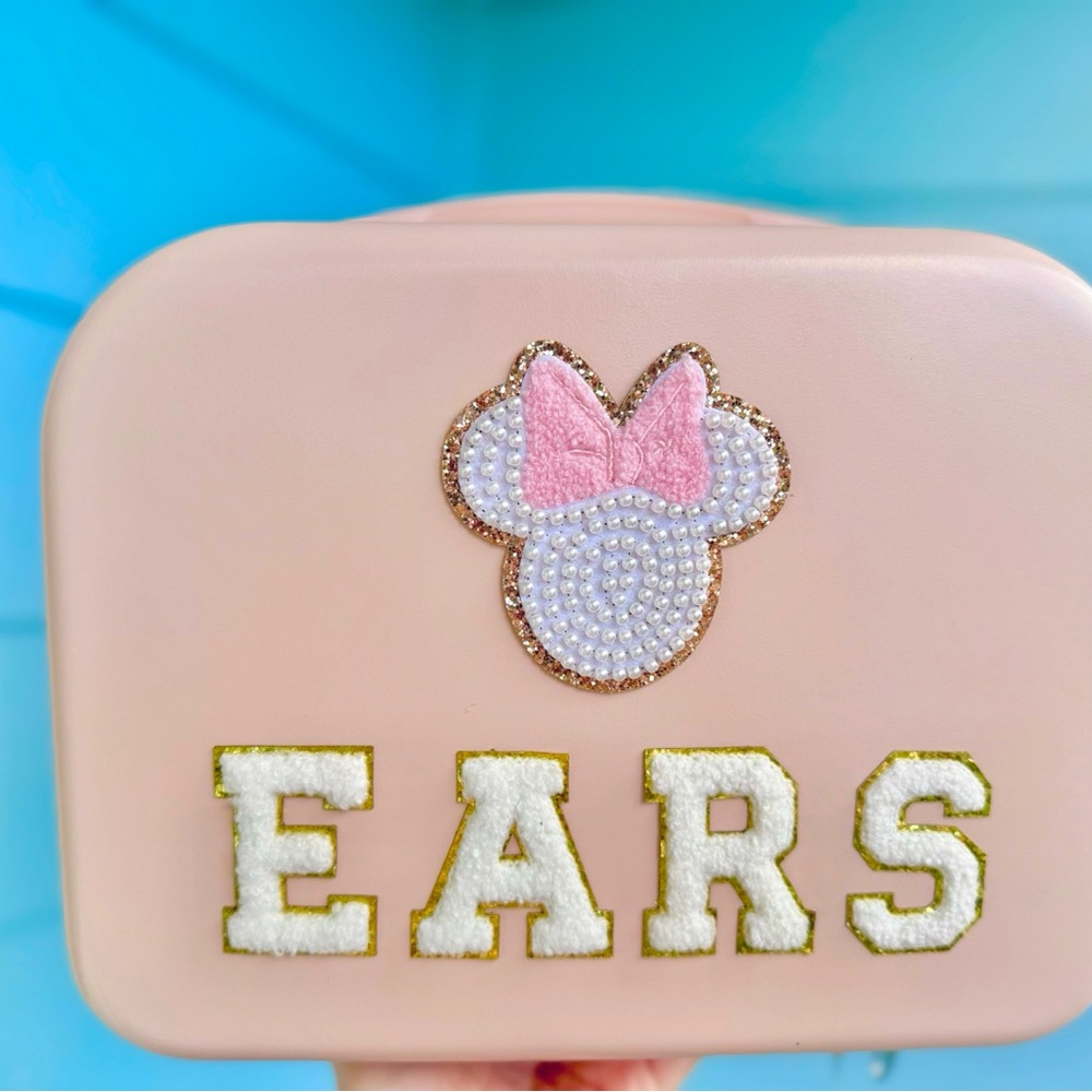 Minnie Mouse ears storage case hardshell travel bag Disney Stoney clover - Picture 2 of 3
